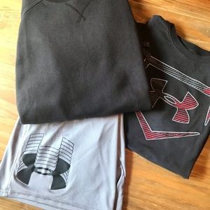 Under Armour Shorts, T-Shirt & Athletic Sweatshirt